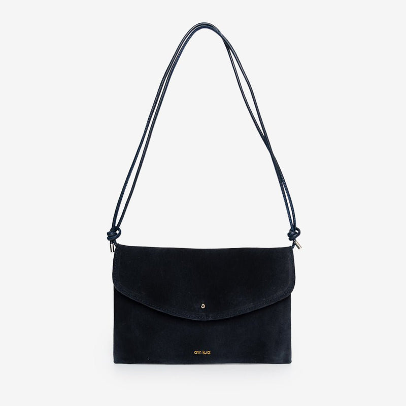 Cute Clutch - Suede Navy - ann kurz