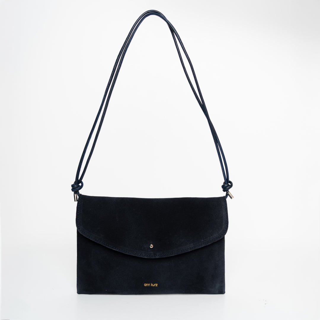 Cute Clutch - Suede Navy - ann kurz