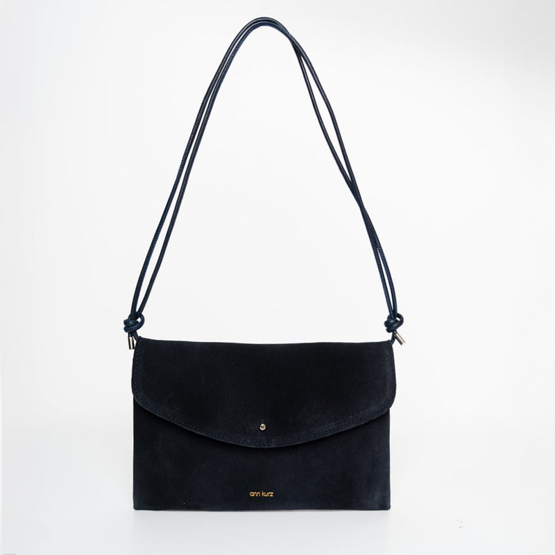 Cute Clutch - Suede Navy - ann kurz