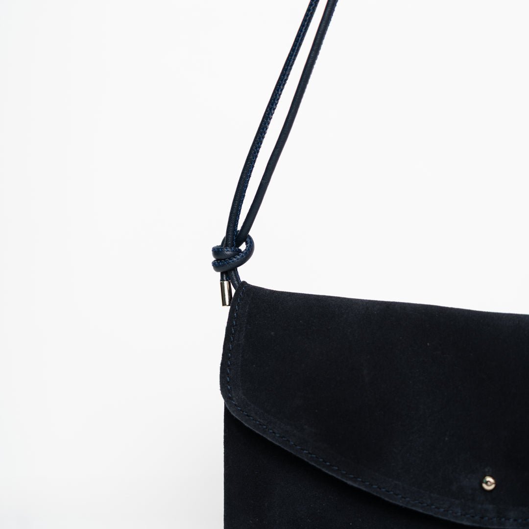 Cute Clutch - Suede Navy - ann kurz