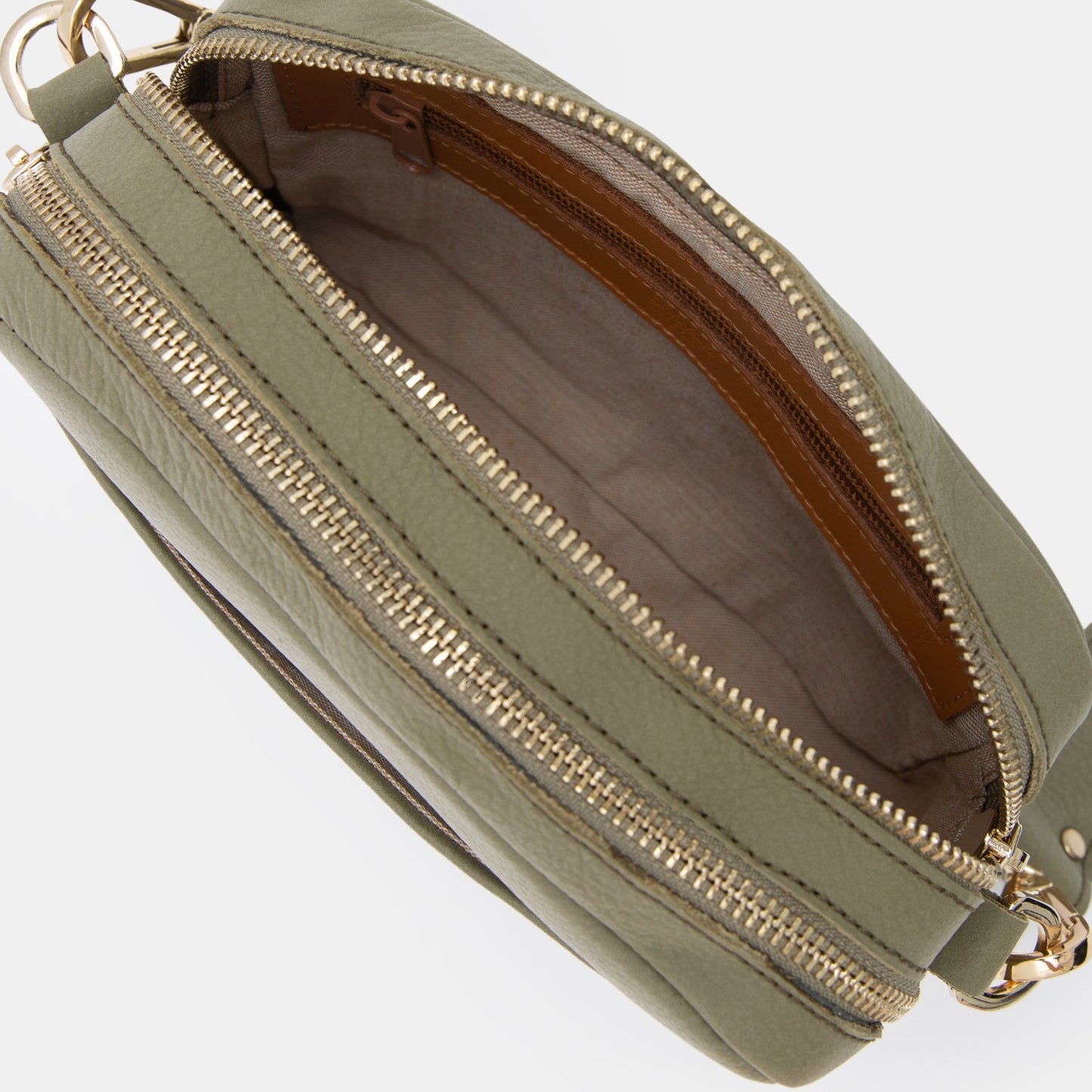 Double - zip Camera Bag - Nubuck Moss - ann kurz