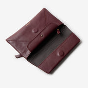 Envelope Wallet - Grain leather Burgundy - ann kurz