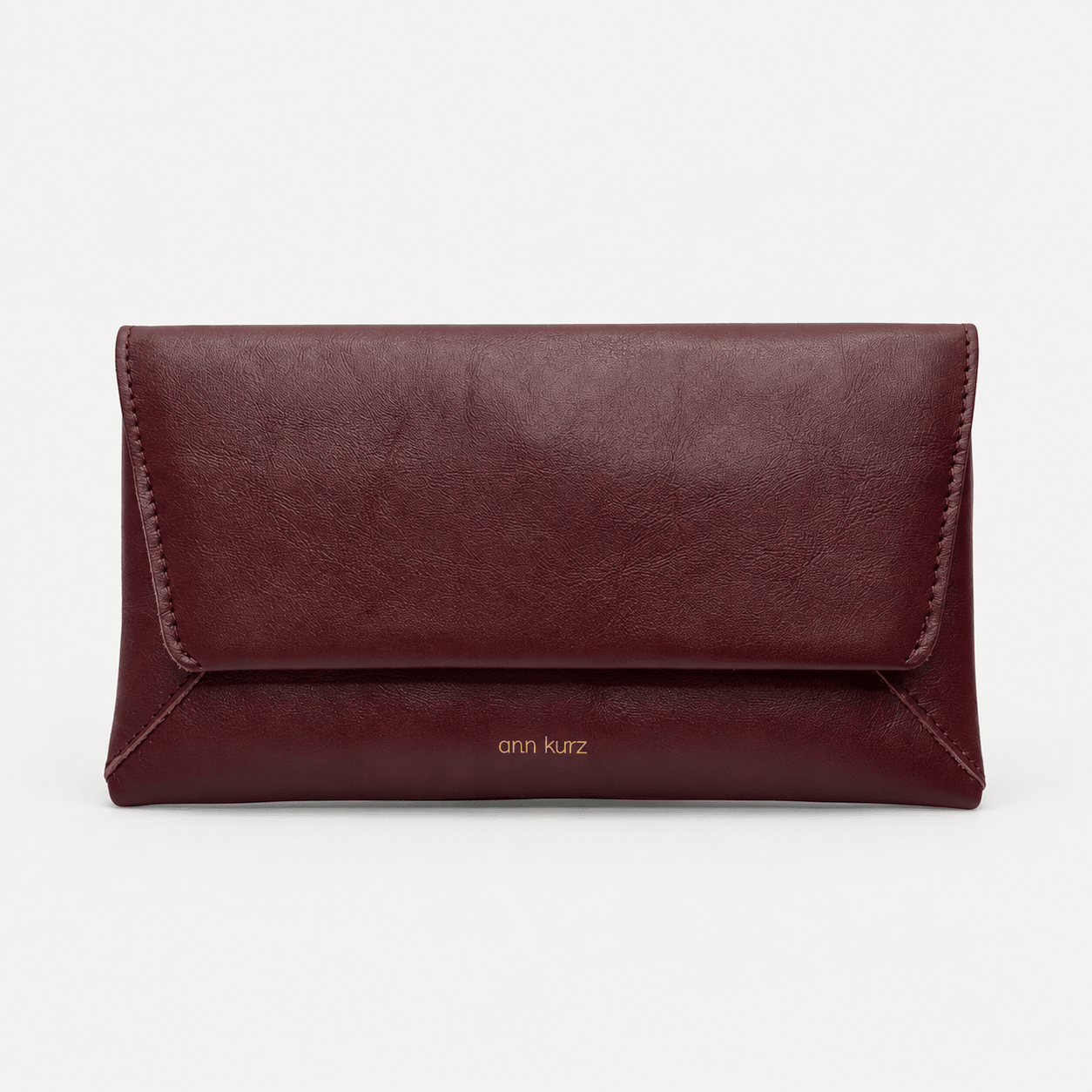 Envelope Wallet - Grain leather Burgundy - ann kurz
