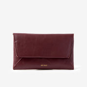 Envelope Wallet - Grain leather Burgundy - ann kurz