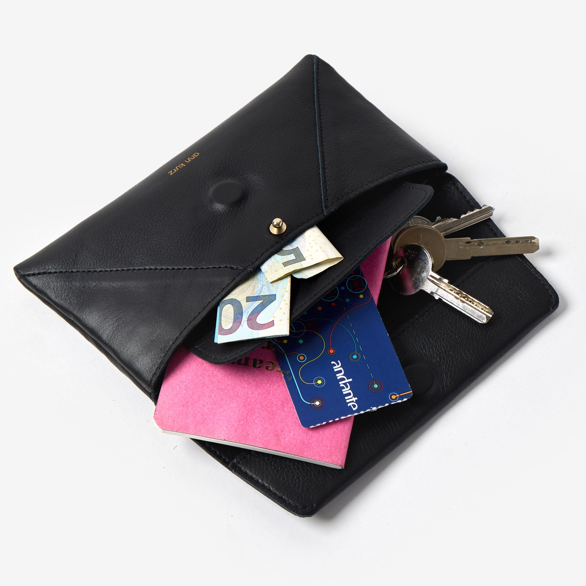 Envelope Wallet - Suede Brown - ann kurz