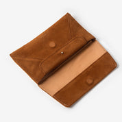 Envelope Wallet - Suede Brown - ann kurz