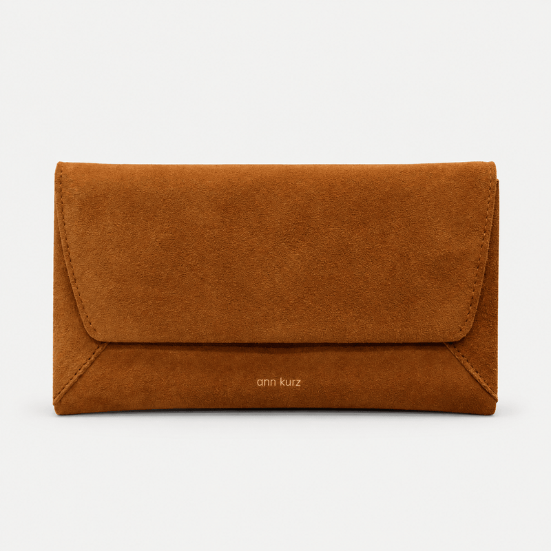 Envelope Wallet - Suede Brown - ann kurz