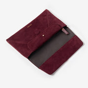 Envelope Wallet - Suede Burgundy - ann kurz