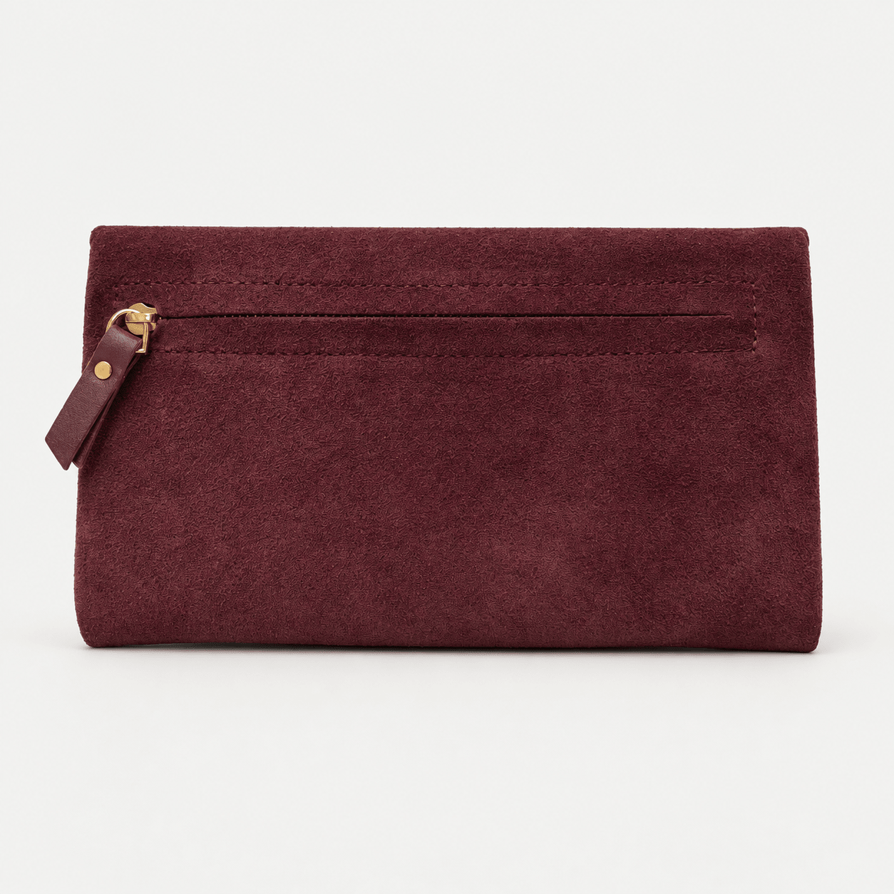Envelope Wallet - Suede Burgundy - ann kurz