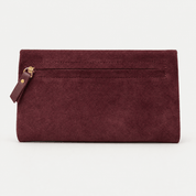 Envelope Wallet - Suede Burgundy - ann kurz