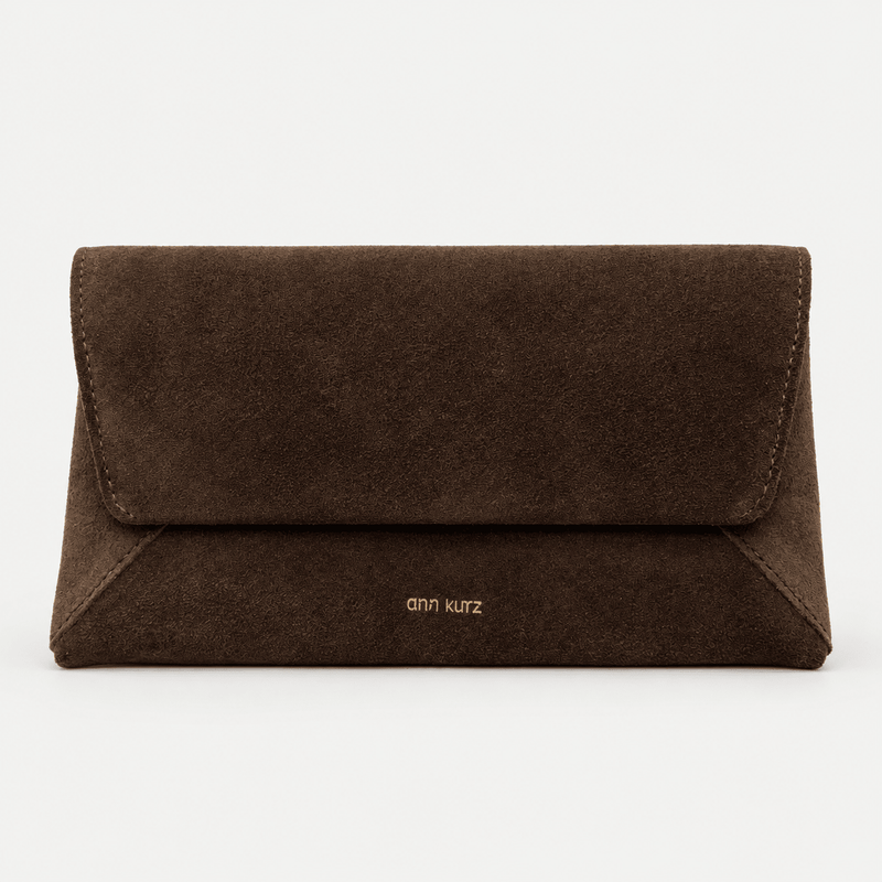 Envelope Wallet - Suede Moccha - ann kurz