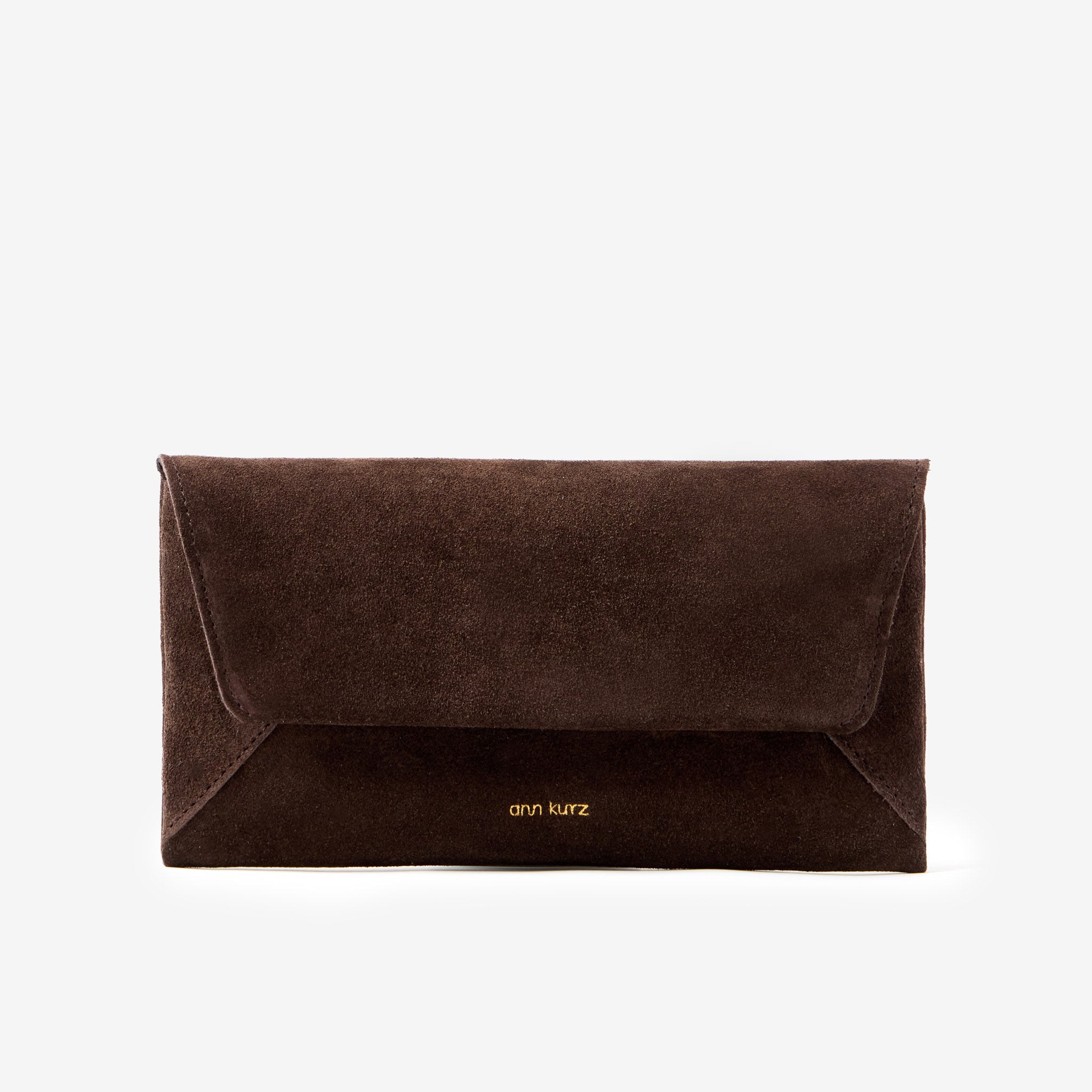 Envelope Wallet - Suede Moccha - ann kurz