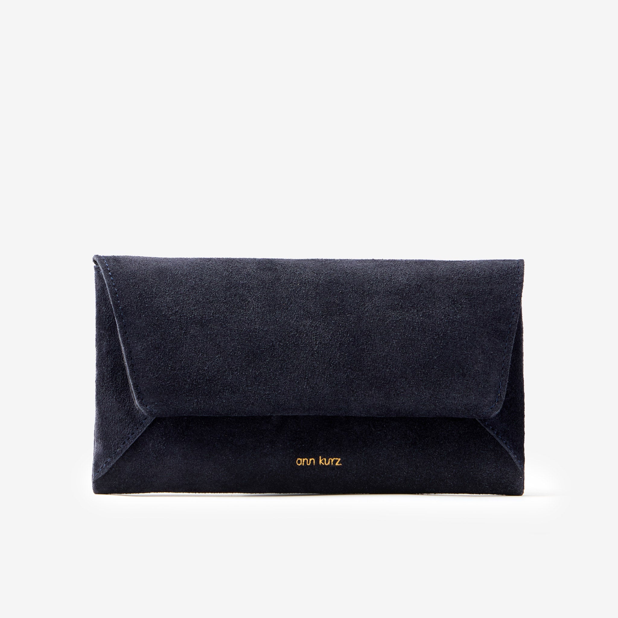 Envelope Wallet - Suede Navy - ann kurz