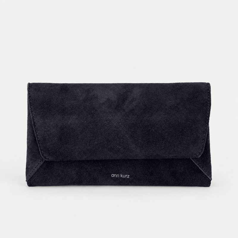 Envelope Wallet - Suede Navy - ann kurz