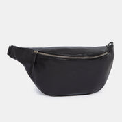 Fanny Pack Large - Nappa Black Silver - ann kurz