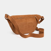 Fanny Pack Large - Suede Dark Nude - ann kurz