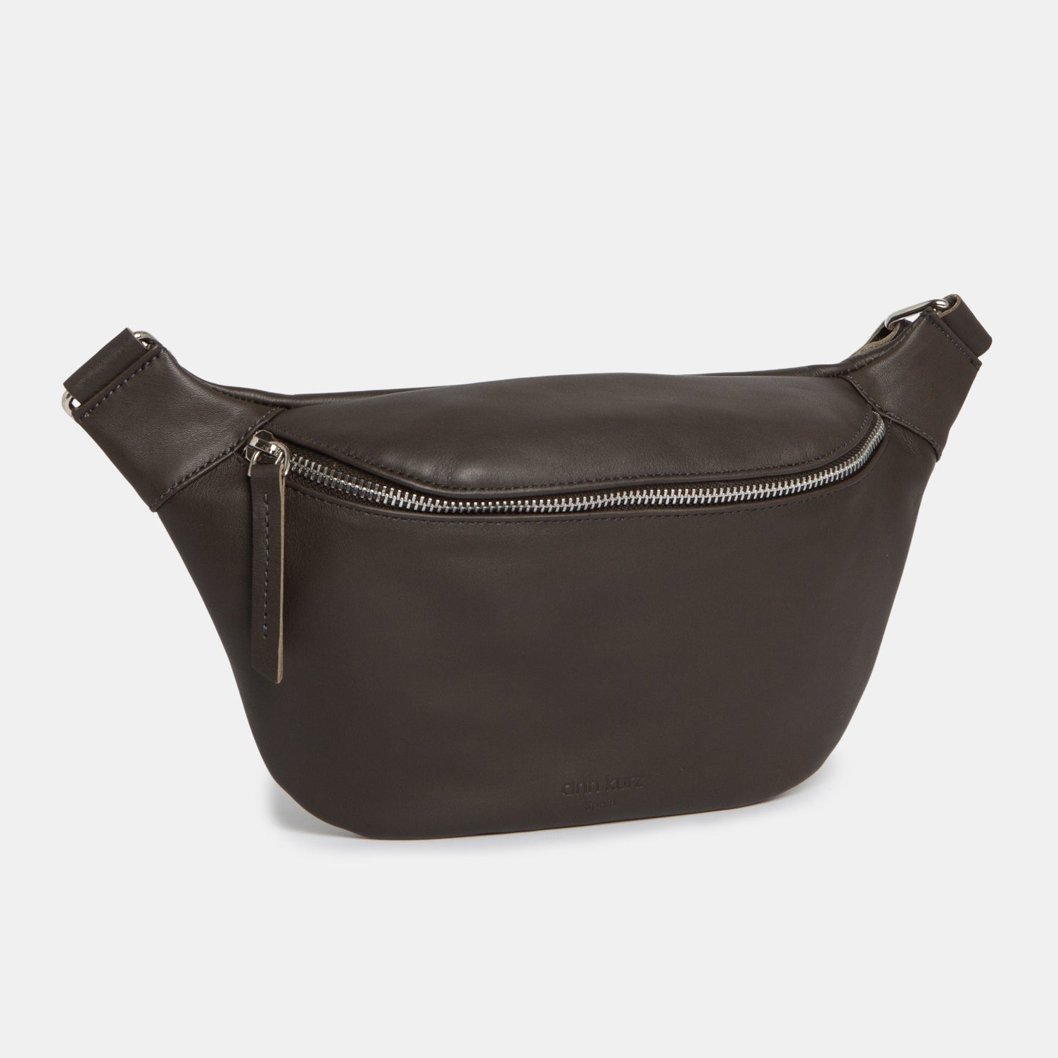 Fanny Pack - Nappa Anthracite - ann kurz