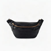 Fanny Pack - Nappa Black Gold - ann kurz