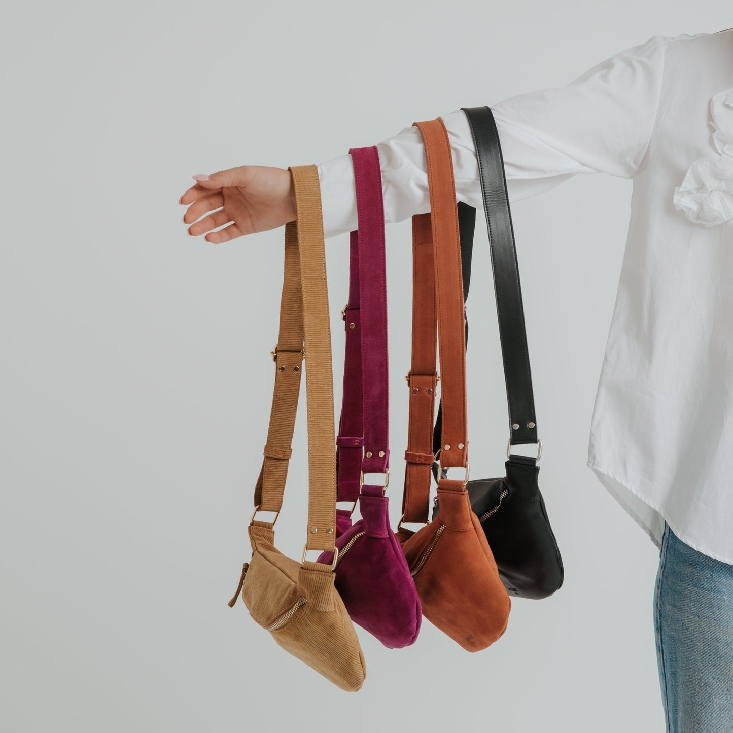 Fanny Pack - Ruffle Cuoio - ann kurz