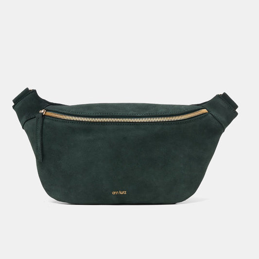 Fanny Pack - Suede Bottle Green - ann kurz