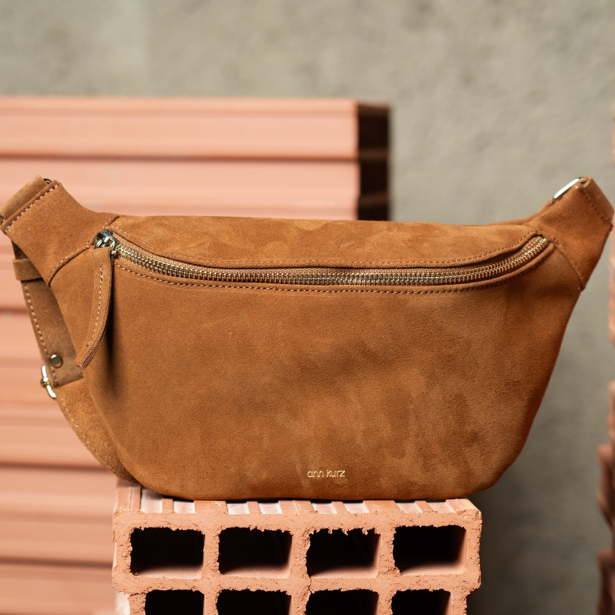 Fanny Pack - Suede Brown - ann kurz