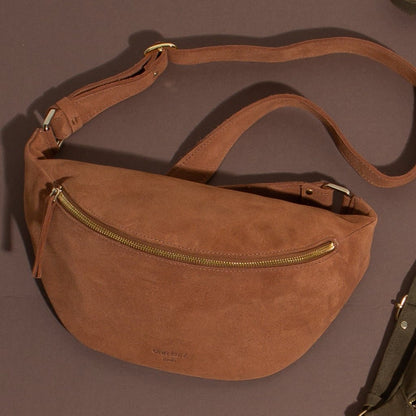 Fanny Pack - Suede Dark Nude - ann kurz