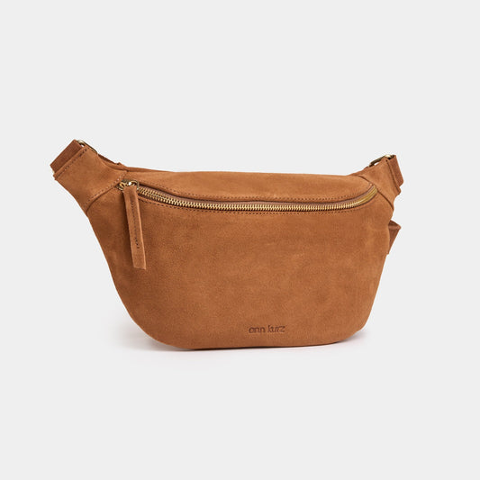 Fanny Pack - Suede Dark Nude - ann kurz