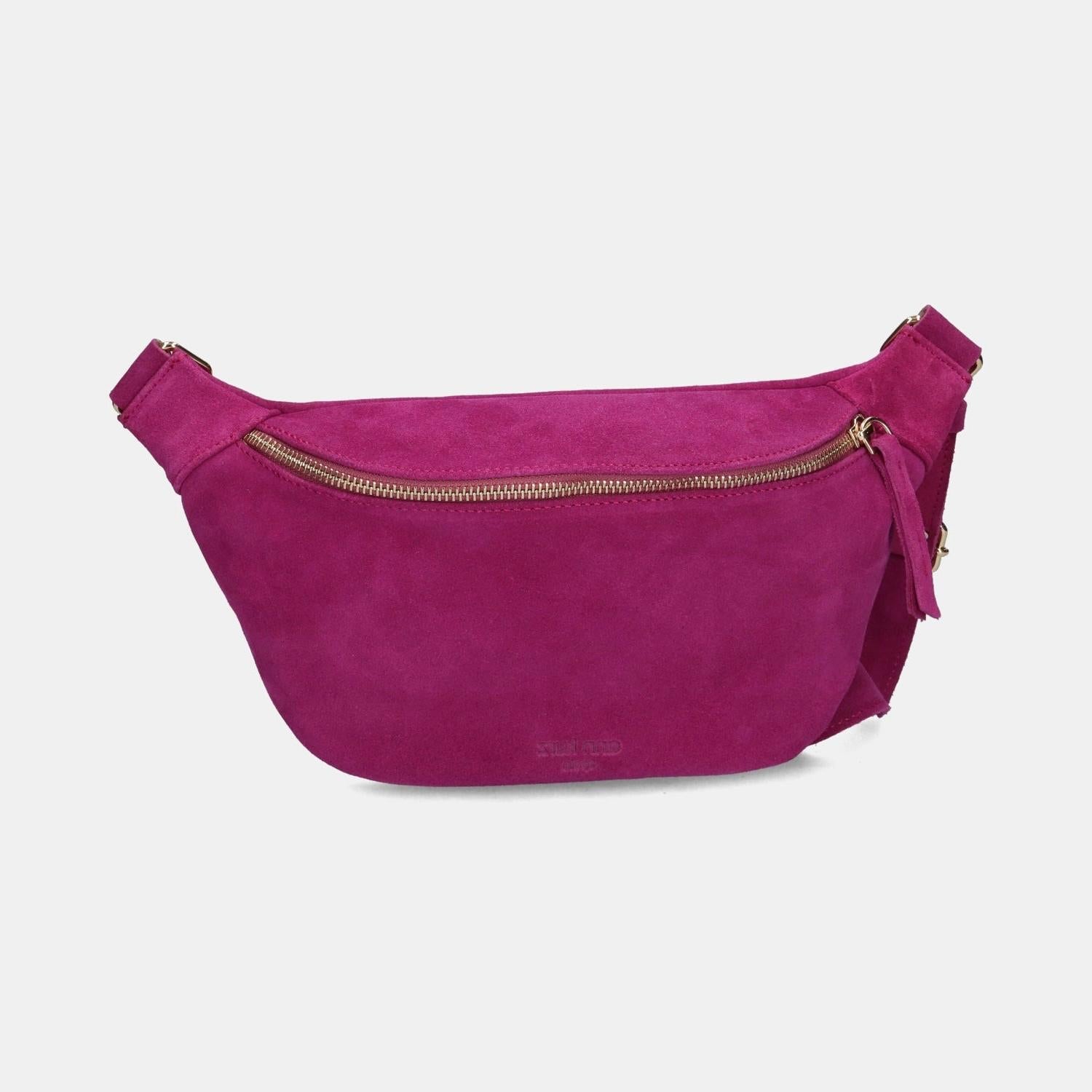 Fanny Pack - Suede Fuchsia - ann kurz