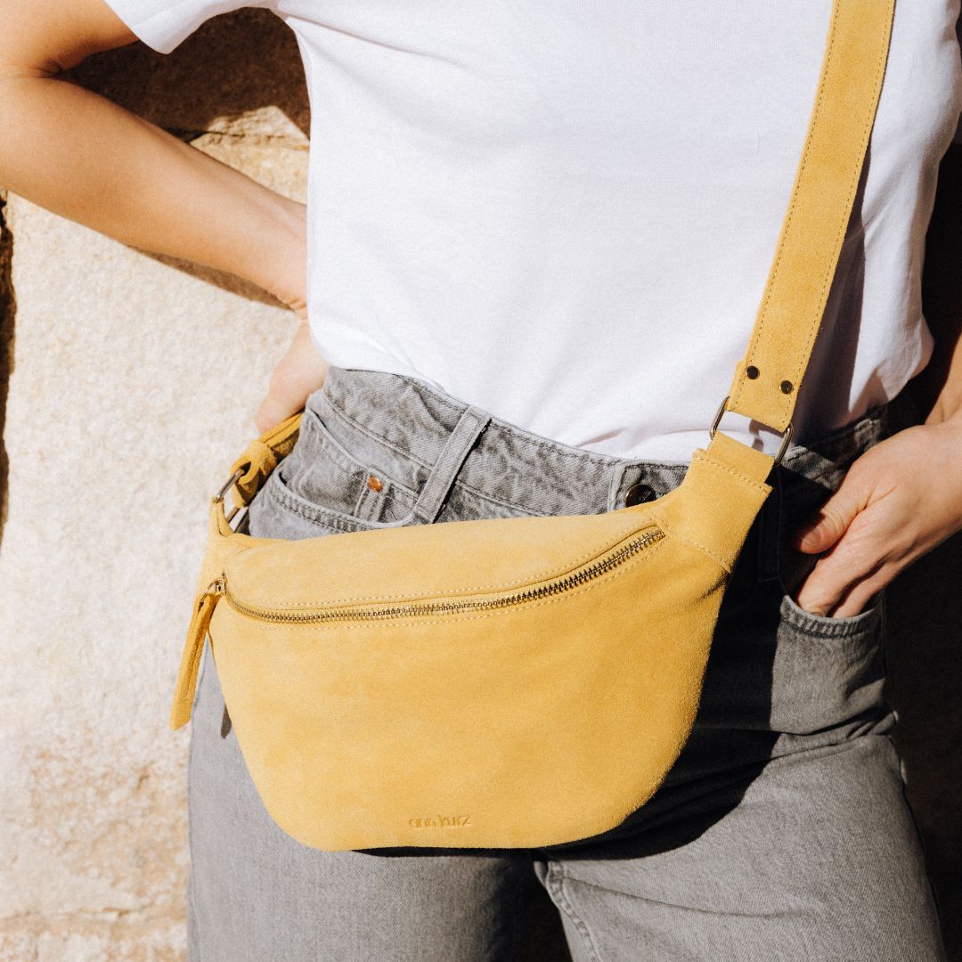 Fanny Pack - Suede Golden - ann kurz