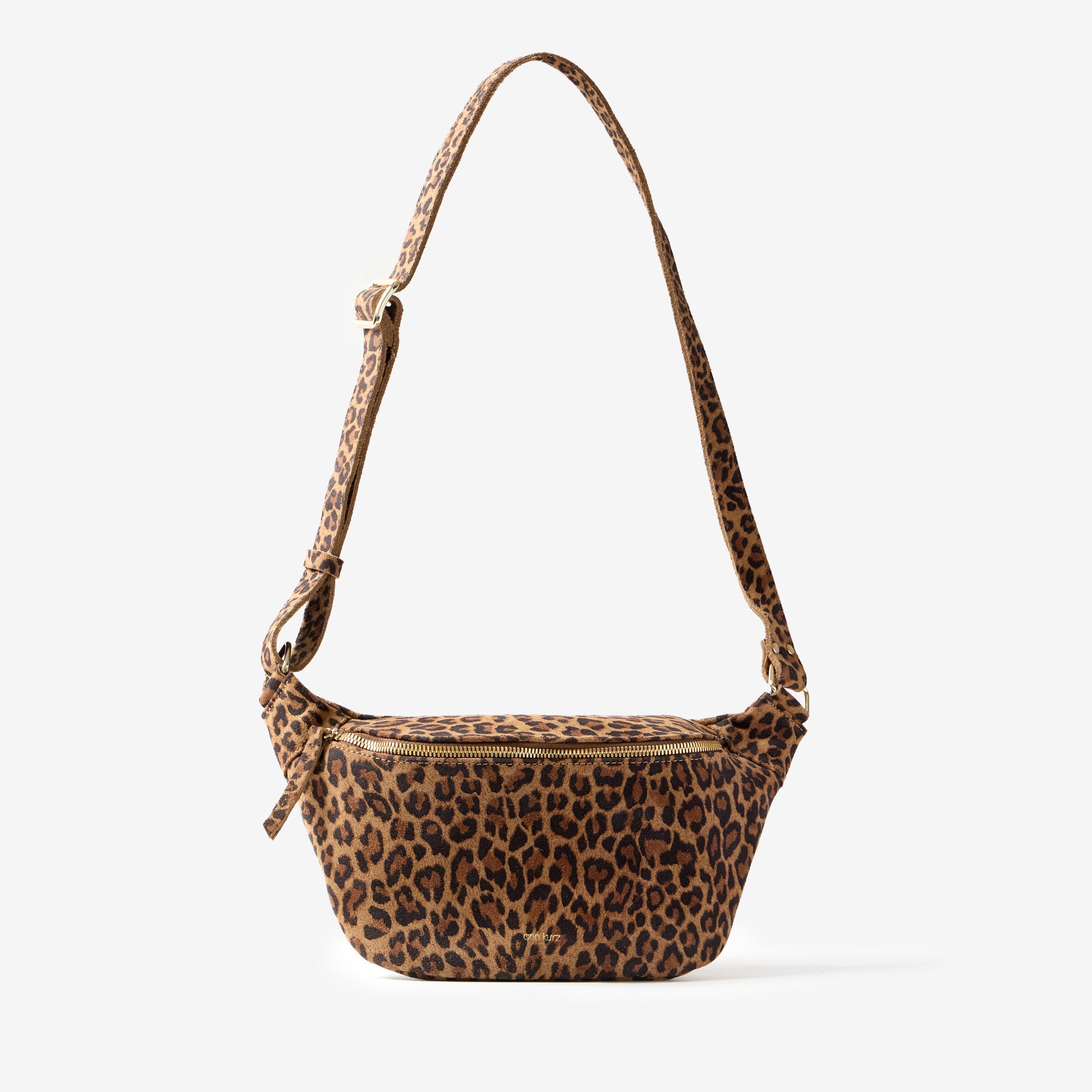 Fanny Pack - Suede Leo Print - ann kurz