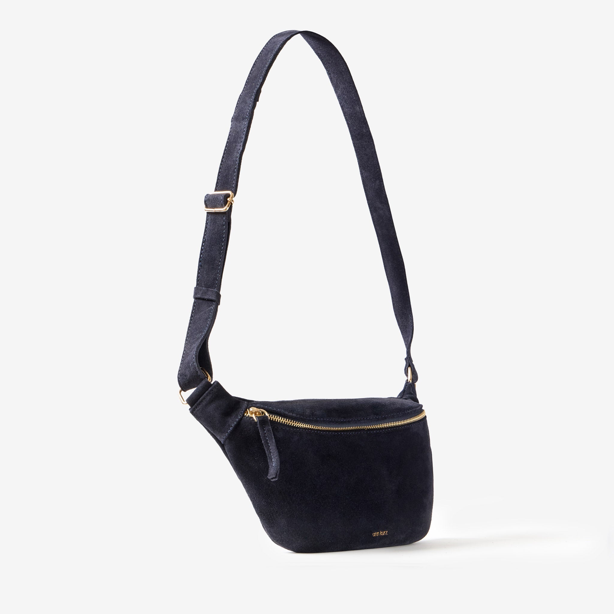Fanny Pack - Suede Navy - ann kurz