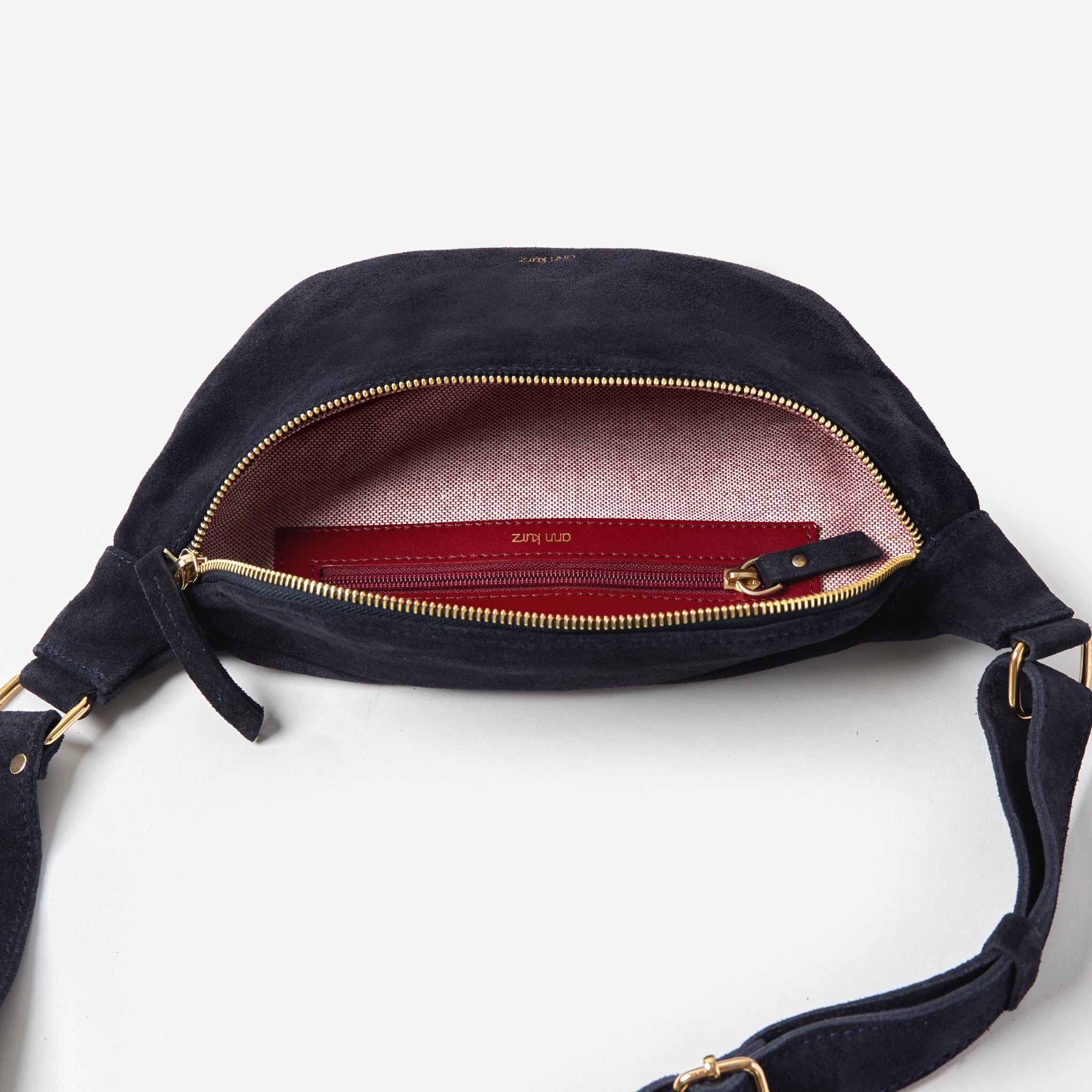 Fanny Pack - Suede Navy - ann kurz