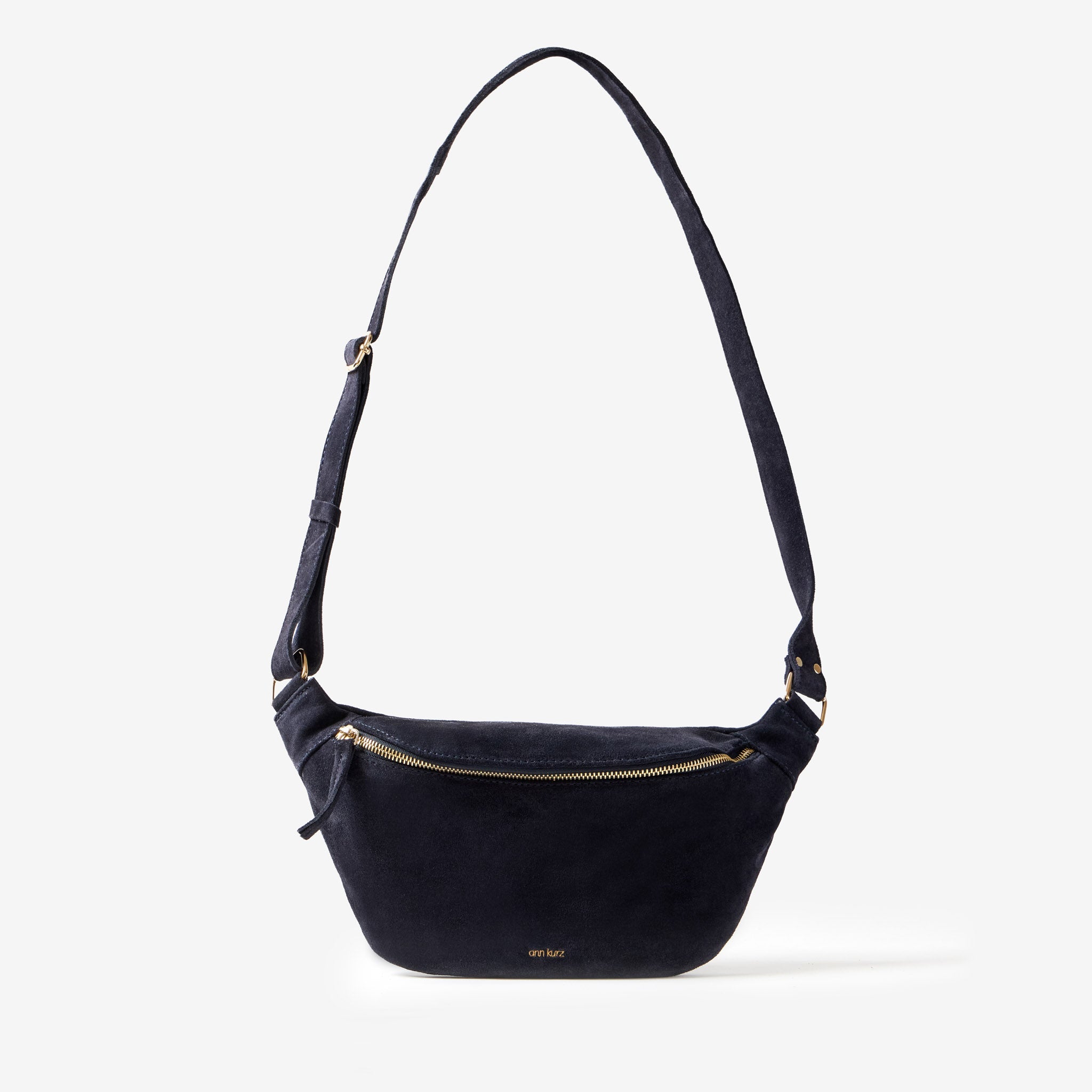 Fanny Pack - Suede Navy - ann kurz