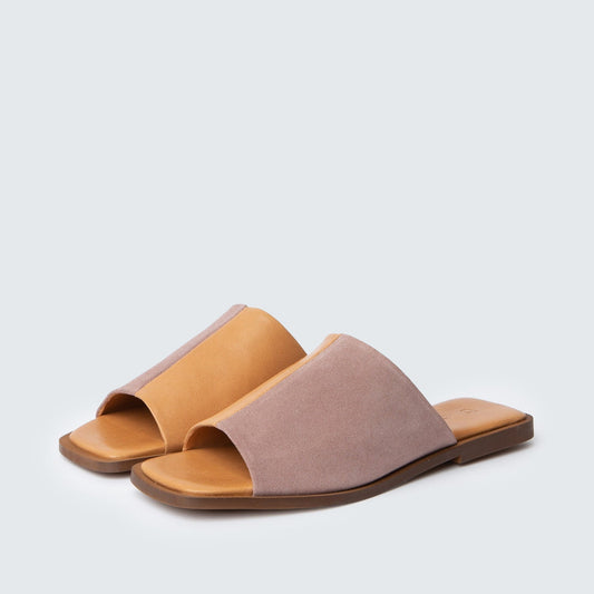 Flat Duo - Suede Antico & Nappa Ginger - 36 - ann kurz