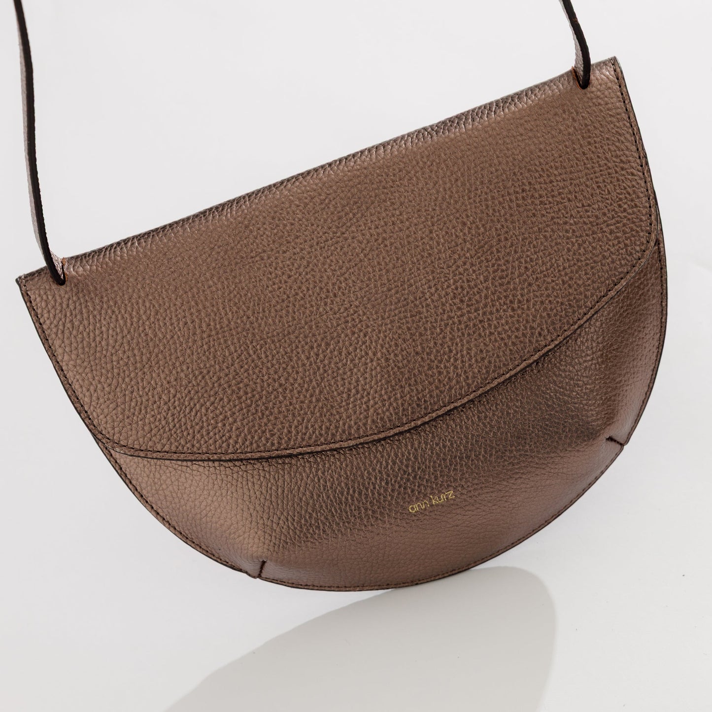 Grace Clutch - Metallic Metal Grey - ann kurz