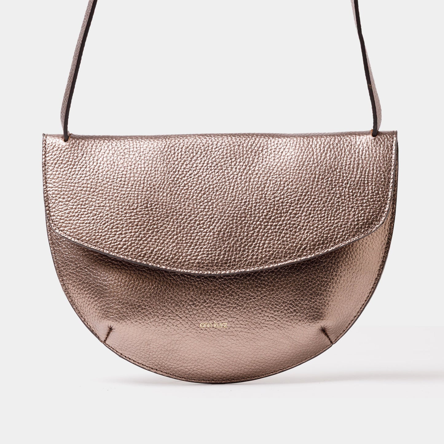 Grace Clutch - Metallic Metal Grey - ann kurz