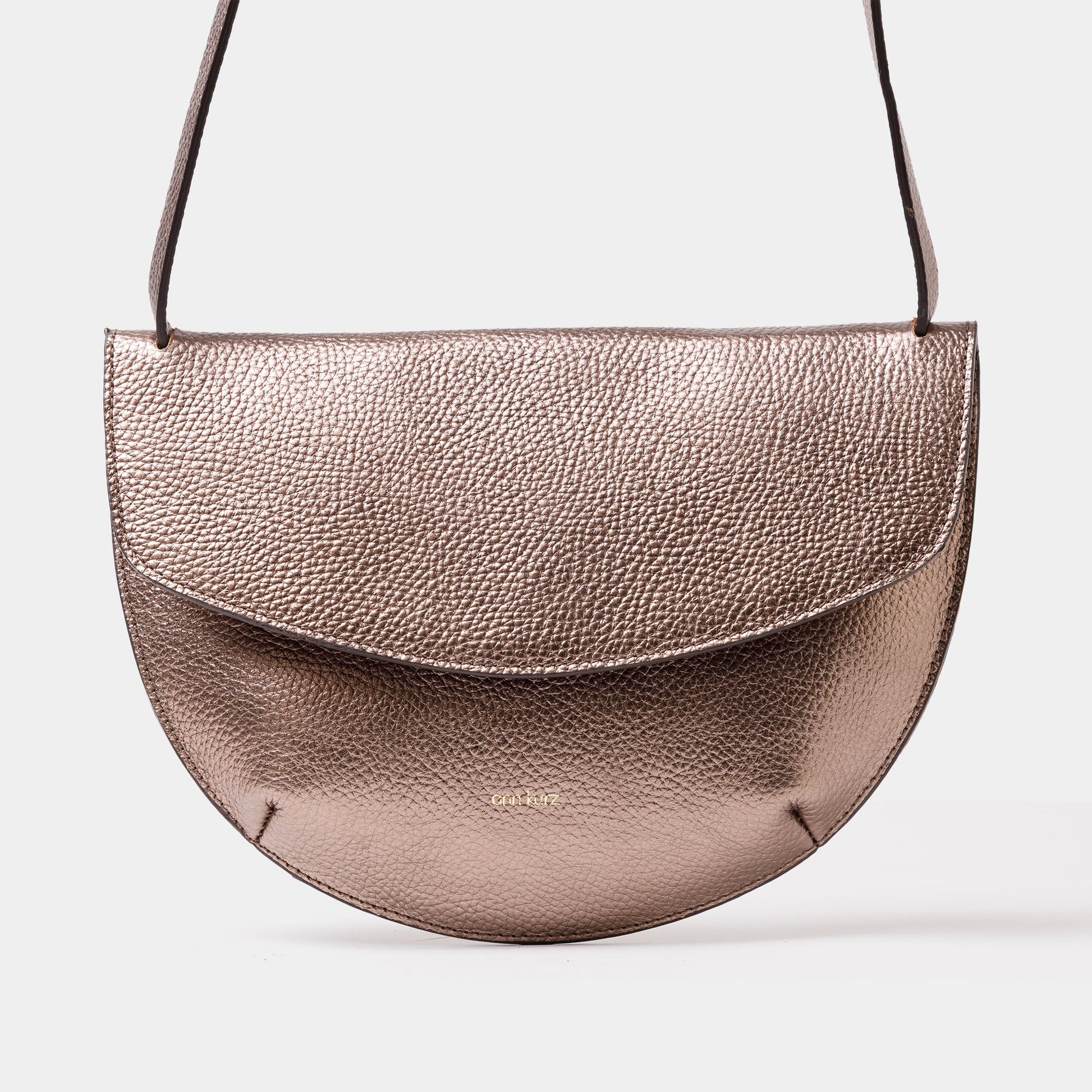 Grace Clutch - Metallic Metal Grey - ann kurz