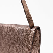 Grace Clutch - Metallic Metal Grey - ann kurz