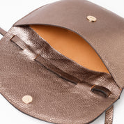 Grace Clutch - Metallic Metal Grey - ann kurz