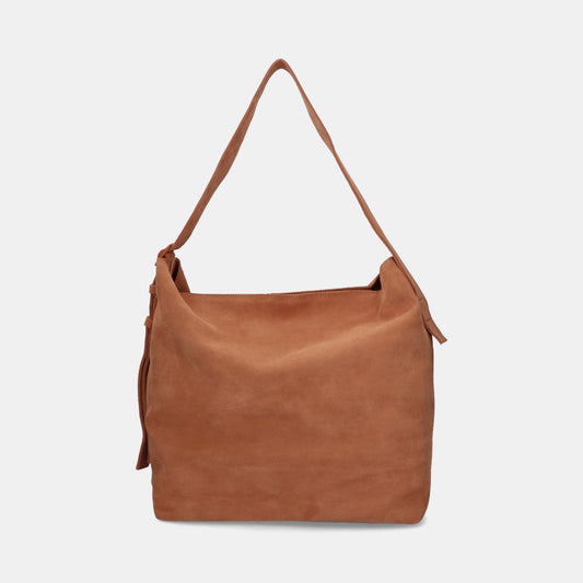 Grande Essential Tote - Suede Dark Nude - ann kurz