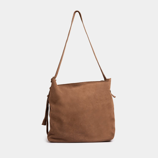 Grande Essential Tote - Suede Fango - ann kurz