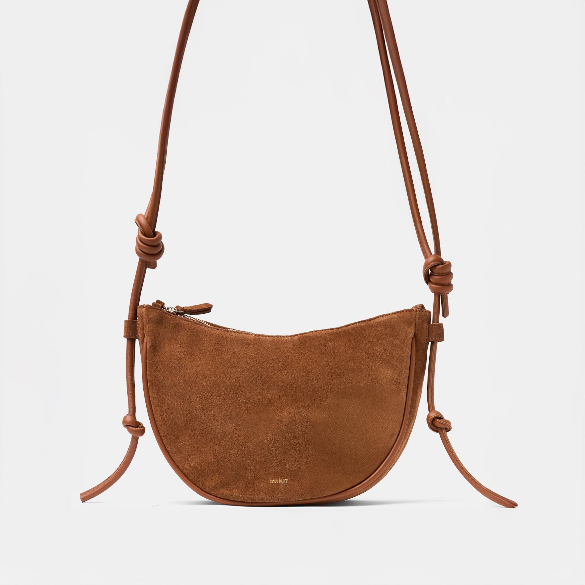 Half Moon - Suede Brown - ann kurz
