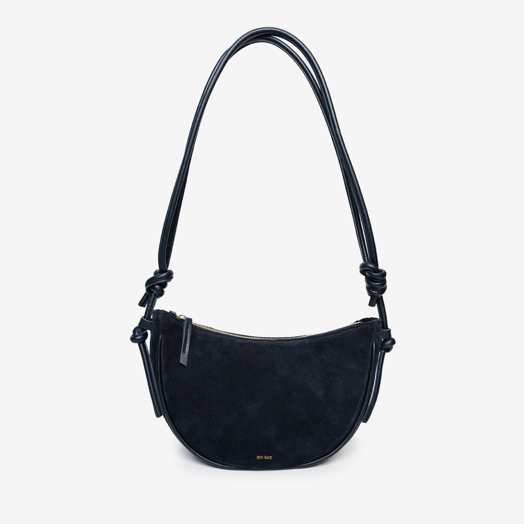 Half Moon - Suede Navy - ann kurz