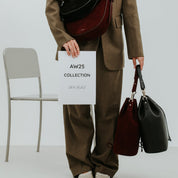 Half Moon with Knots - Mix Burgundy - ann kurz