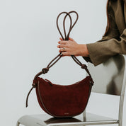 Half Moon with Knots - Mix Burgundy - ann kurz
