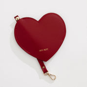 Heart - Shaped Key Ring - Nappa Wine - ann kurz