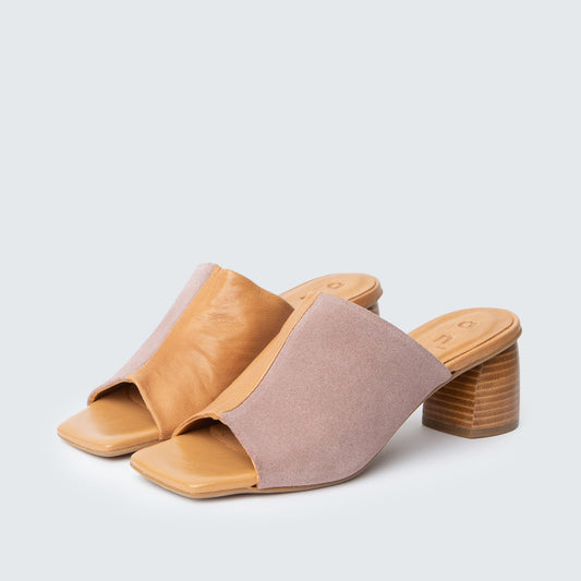 Heel Duo - Suede Antico & Nappa Ginger - 37 - ann kurz