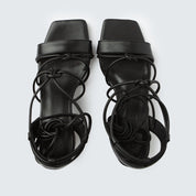 Heel Knots - Nappa Black - 38 - ann kurz