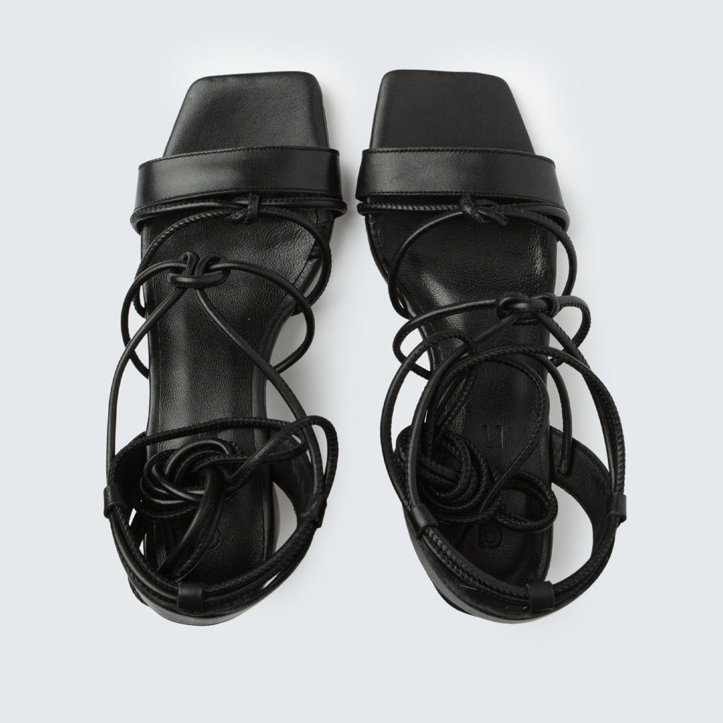 Heel Knots - Nappa Black - 38 - ann kurz