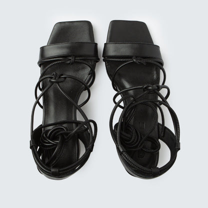 Heel Knots - Nappa Black - 38 - ann kurz
